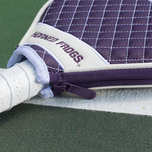 TCU Horned Frogs Premium Quilted Pickleball Paddle Cover