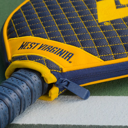 West Virginia Mountaineers Premium Quilted Pickleball Paddle Cover