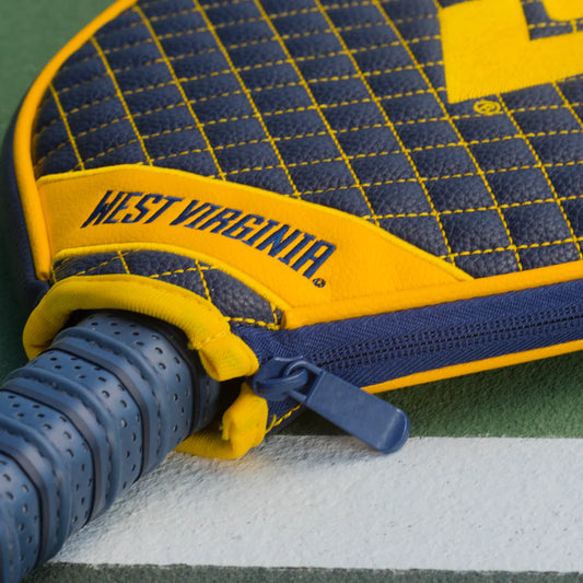 West Virginia Mountaineers Premium Quilted Pickleball Paddle Cover