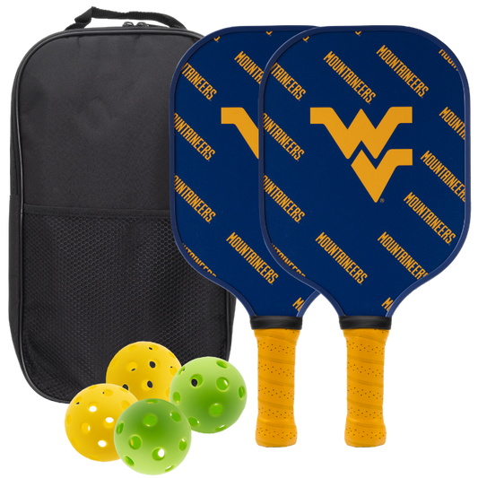 West Virginia Mountaineers Pickleball Paddle Set