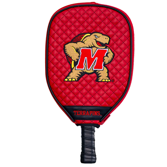 Maryland Terrapins Premium Quilted Pickleball Paddle Cover