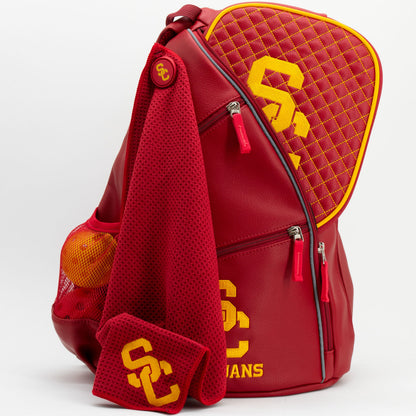 USC Trojans PU Leather Backpack