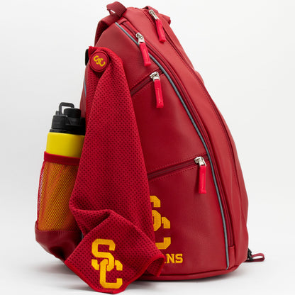 USC Trojans PU Leather Backpack