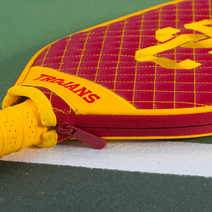 USC Trojans Premium Quilted Pickleball Paddle Cover