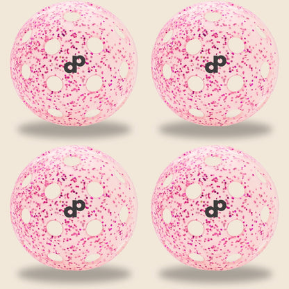 Pink Glitter Outdoor Pickleballs