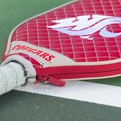Washington State Cougars Premium Quilted Pickleball Paddle Cover