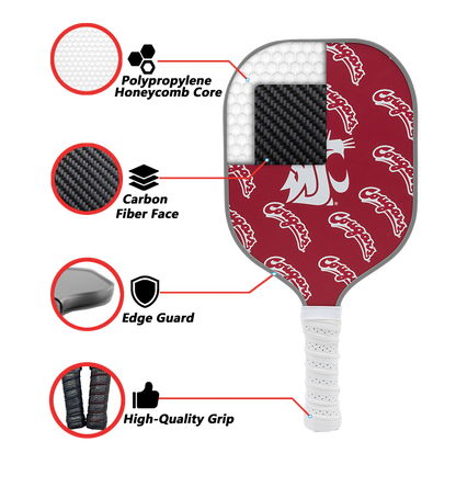 Washington State Cougars Pickleball Paddle