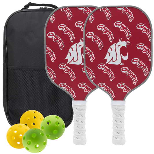 Washington State Cougars Pickleball Paddle Set