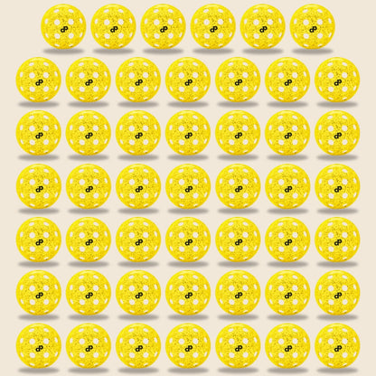 Yellow Glitter Outdoor Pickleballs