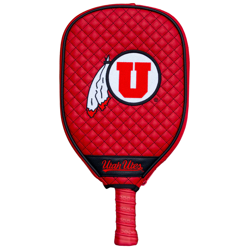 Utah Utes Premium Quilted Pickleball Paddle Cover