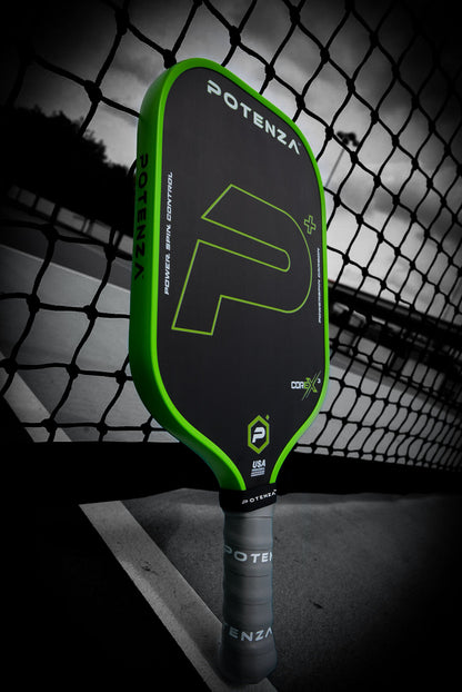 P+ PowerSpin Carbon COREx3 (Neon Green, Elongated Face)