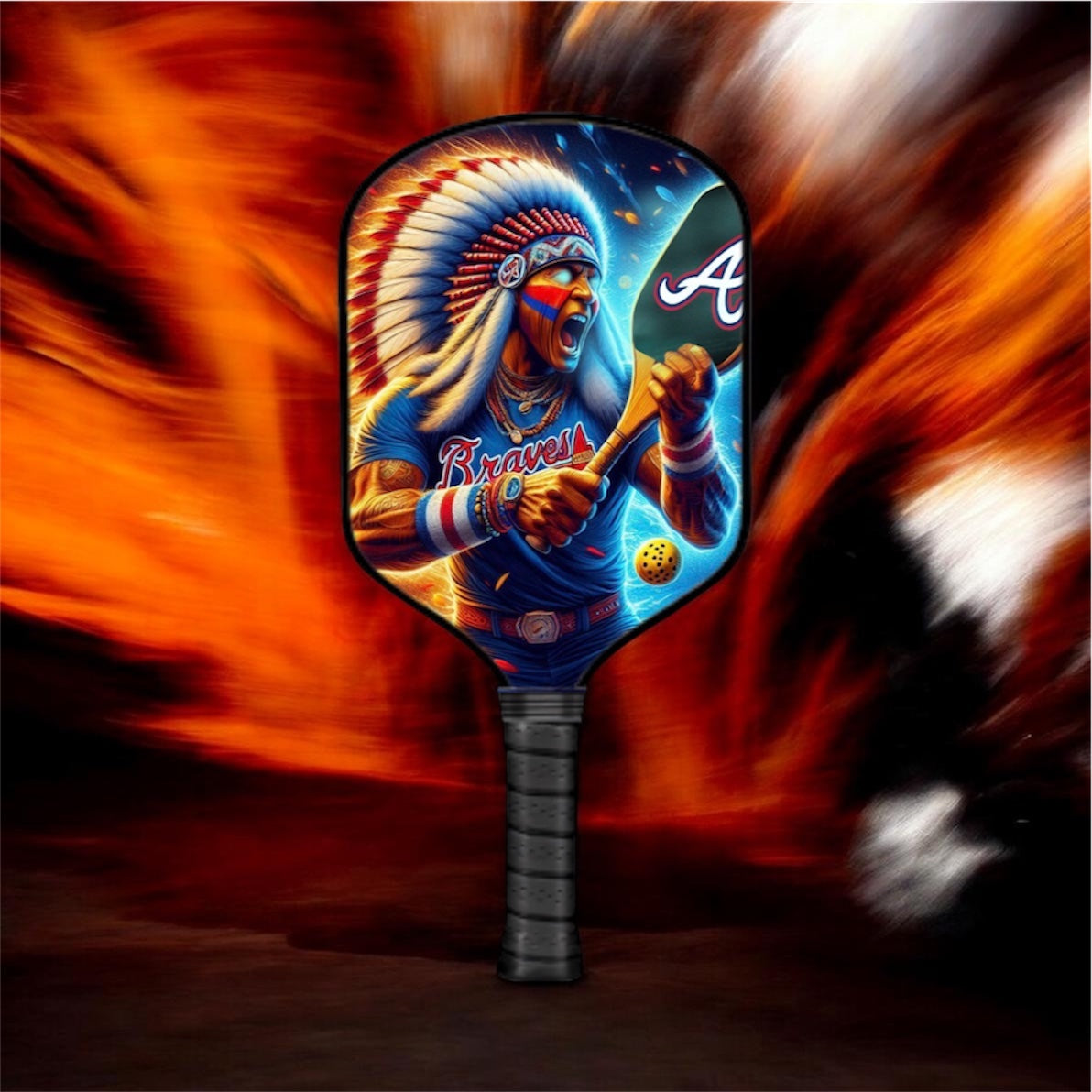 Atlanta Braves - Indian Pickleball Paddle