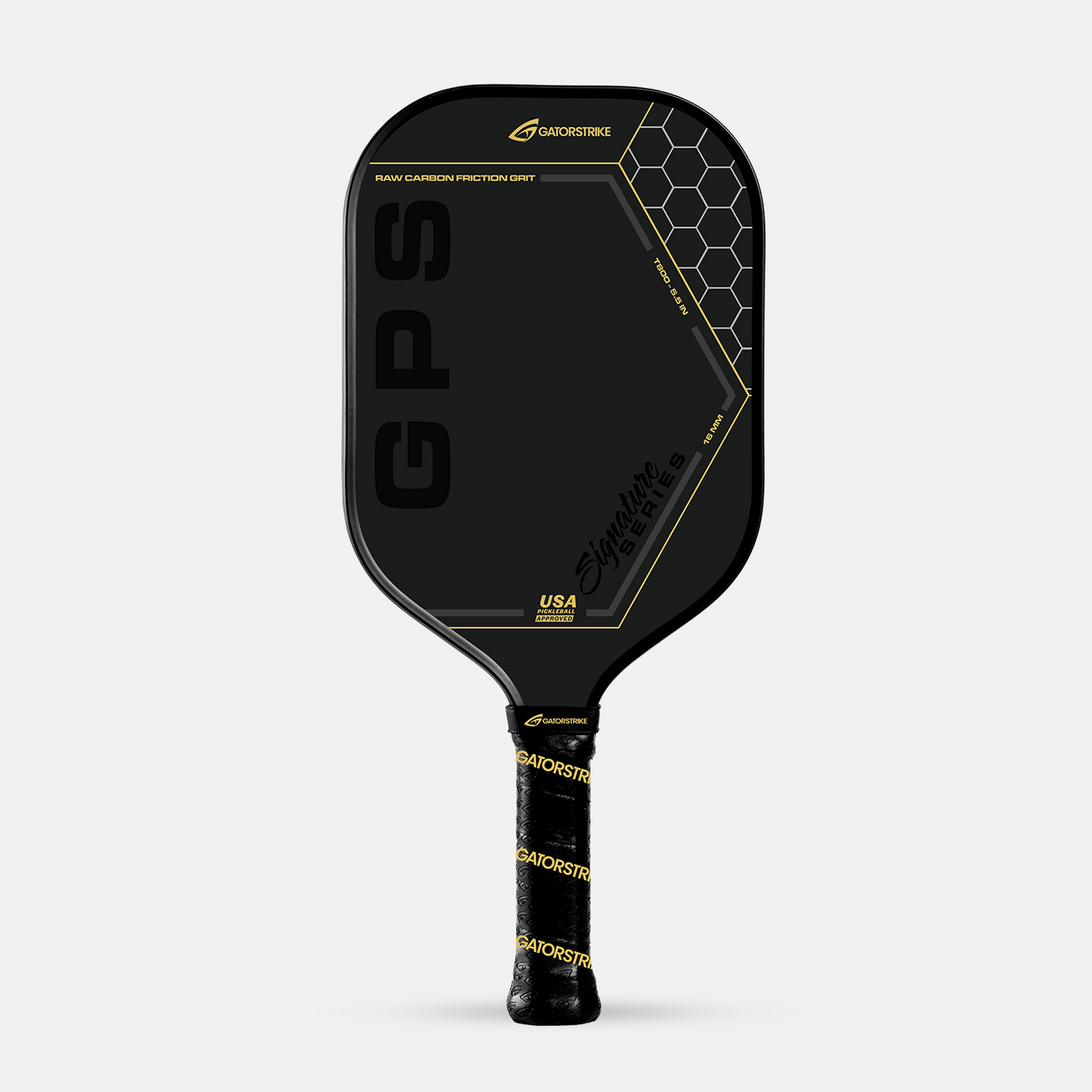 Gold Pro Power T800 Power (16mm) Raw Carbon Fiber Weave Grit