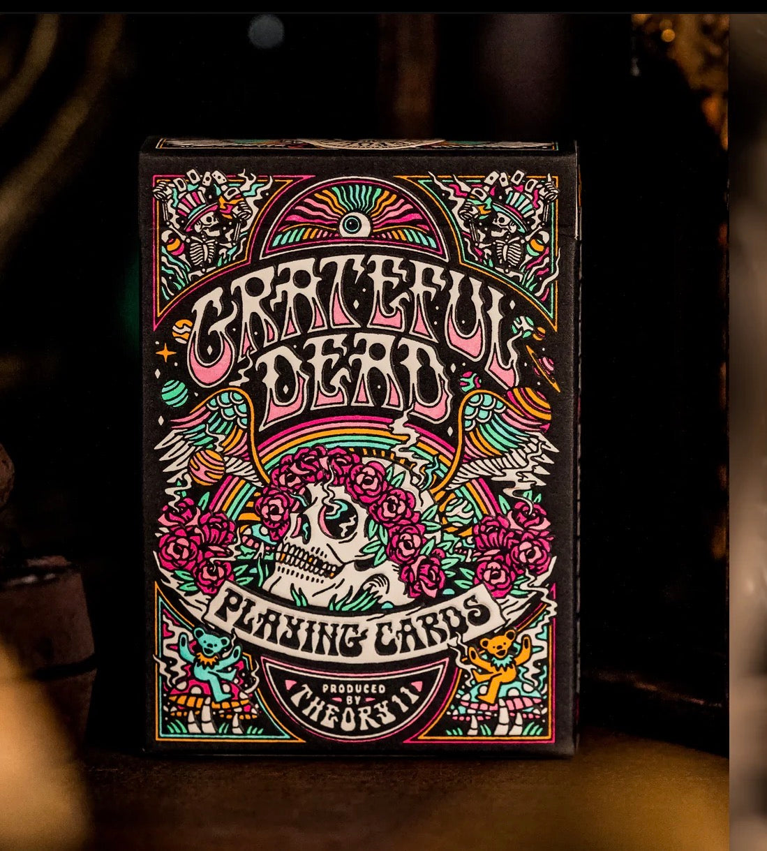 Grateful Dead Drops - Stealie- Collector's Edition Pickleball Paddle & Playing Cards