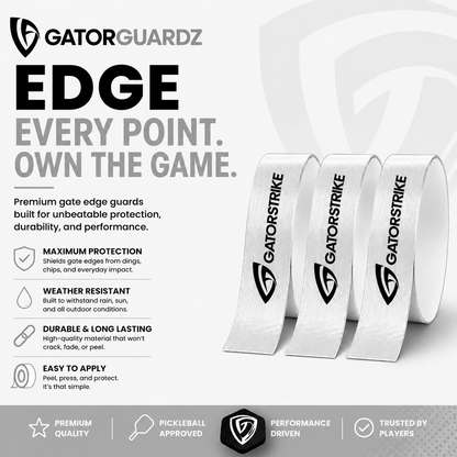 Pickleball Paddle Edge Guard Tape — Chip & Scratch Protection (3-Pack)