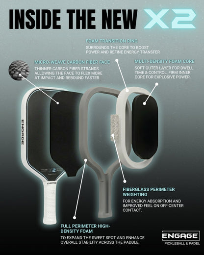 Engage X2 Elongated Pickleball Paddle