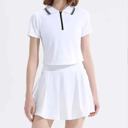 Women's Stretchy Sports Tennis Set with Pockets