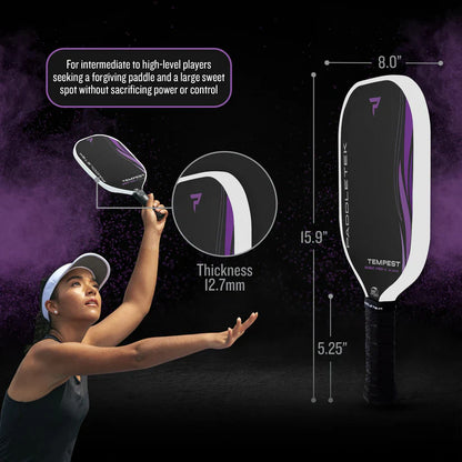 Paddletek Tempest Wave Pro-C Aurora Pickleball Paddle