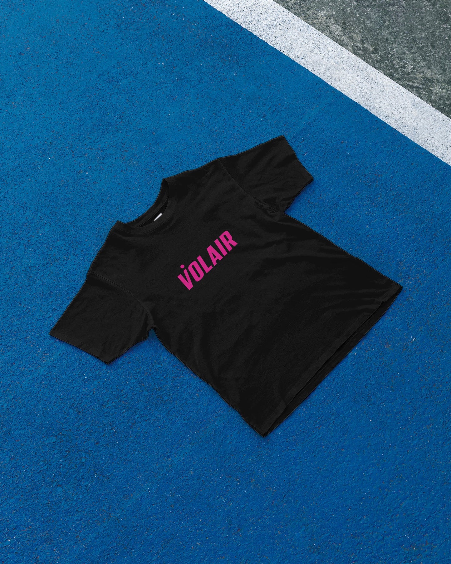 Volair T-shirt – Black with Pink Logo