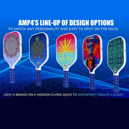 AMP4 Series Turtle Design Pickleball Paddle