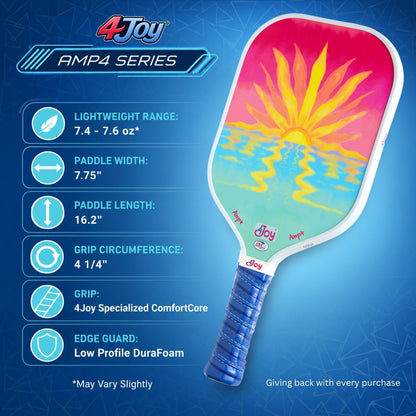 AMP4 Pickleball Paddle - Sunset