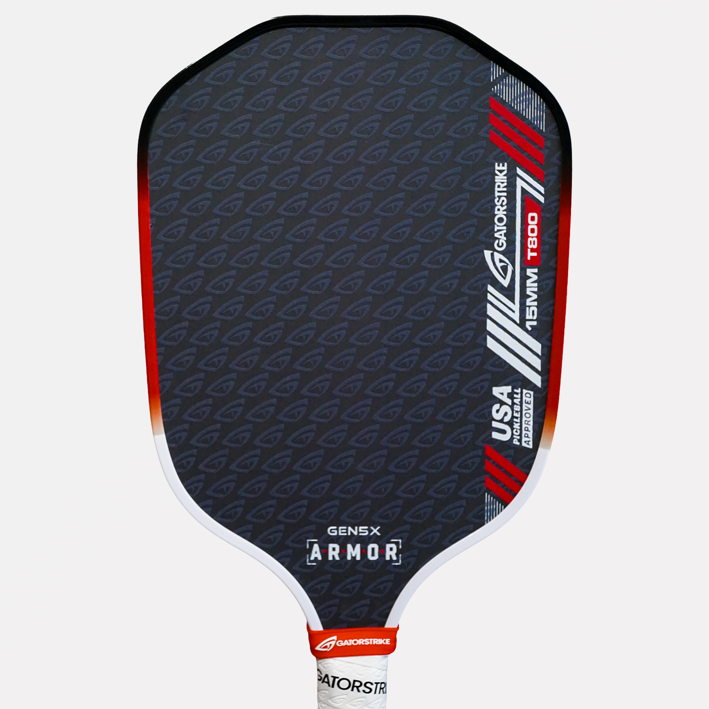 GatorStrike A.R.M.O.R Gen 5X — 15mm Raw Carbon All-Court Pickleball Paddle