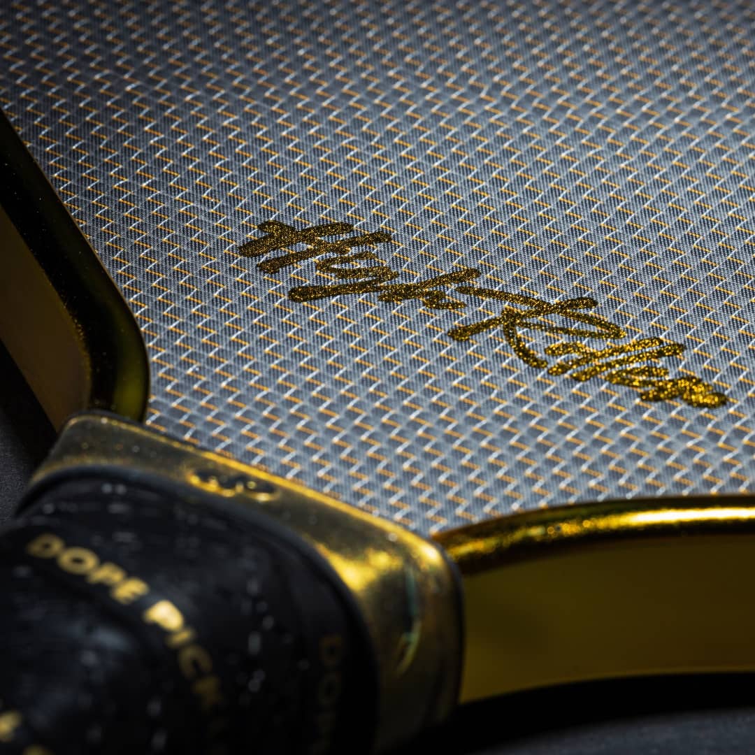 High Roller Chrome Gold Pickleball Paddle