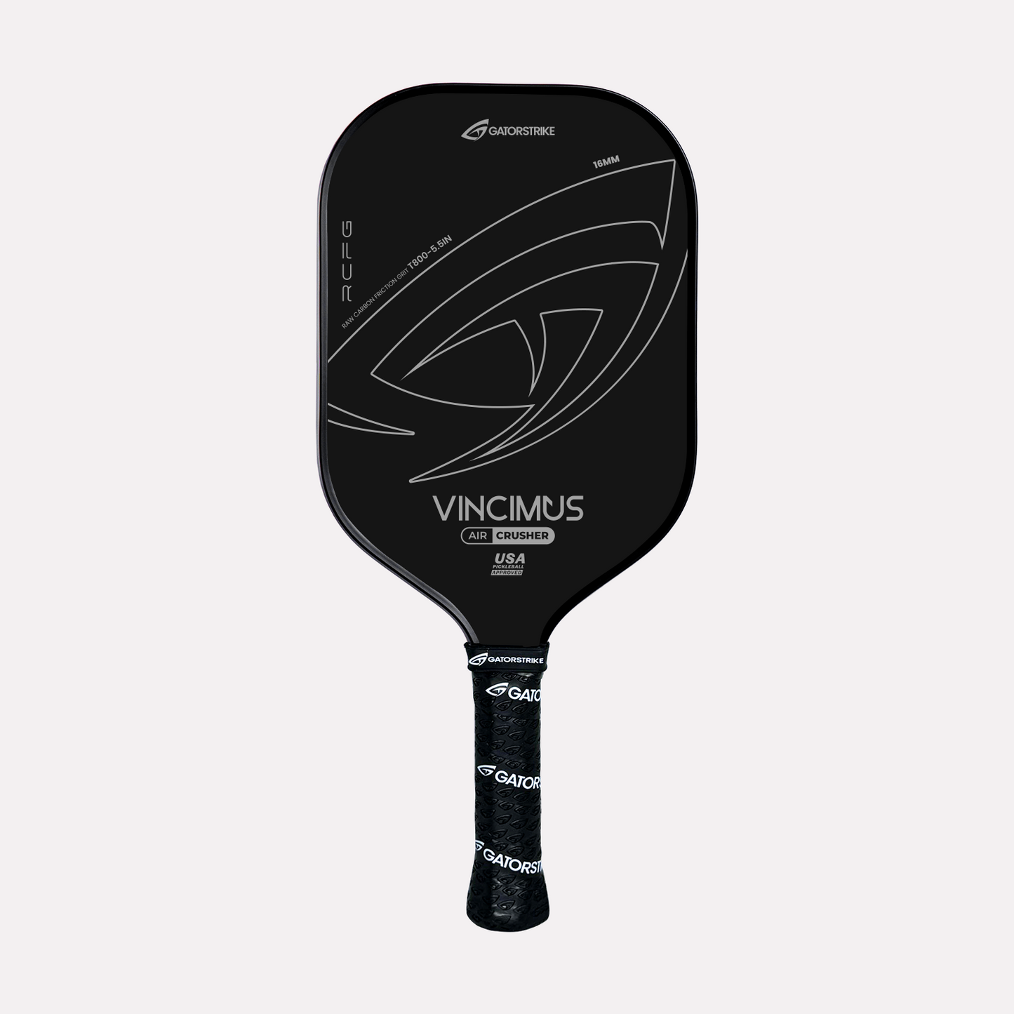 GatorStrike Vincimus Power — Raw Carbon Pickleball Paddle Under $150