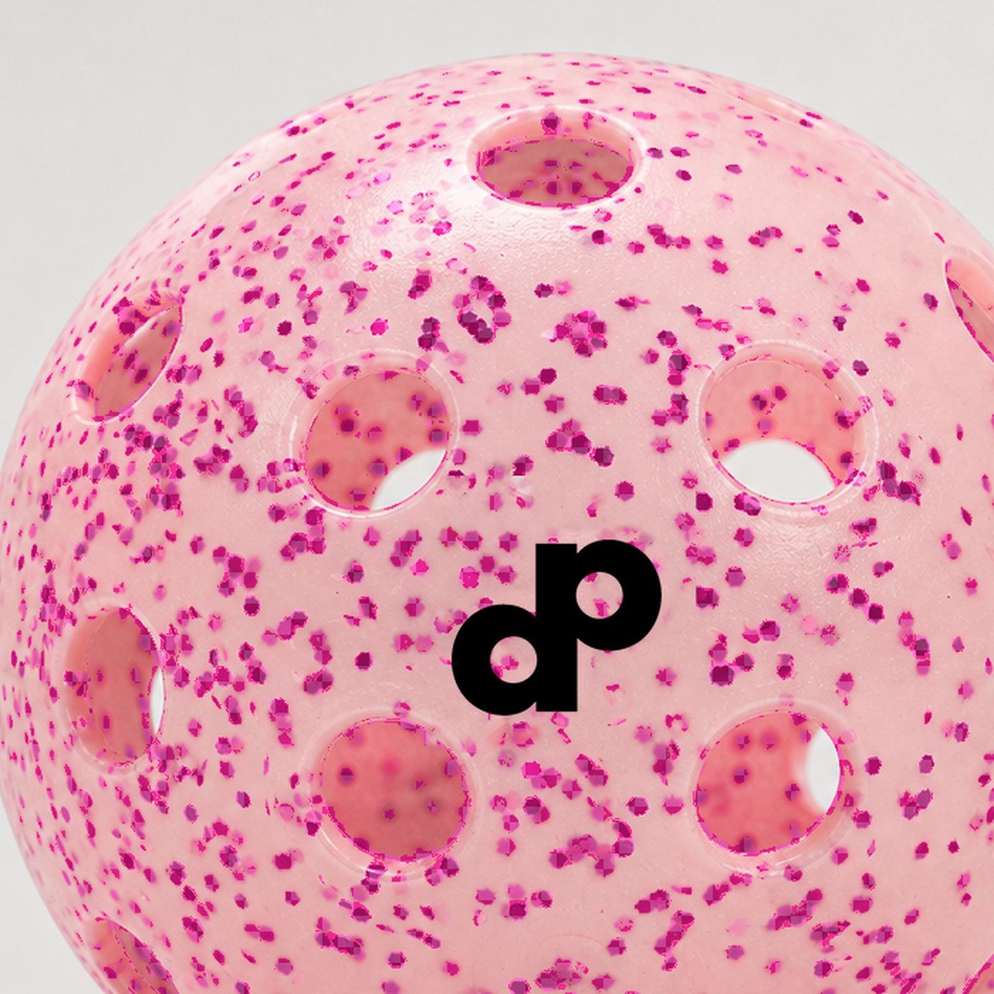 Pink Glitter Outdoor Pickleballs