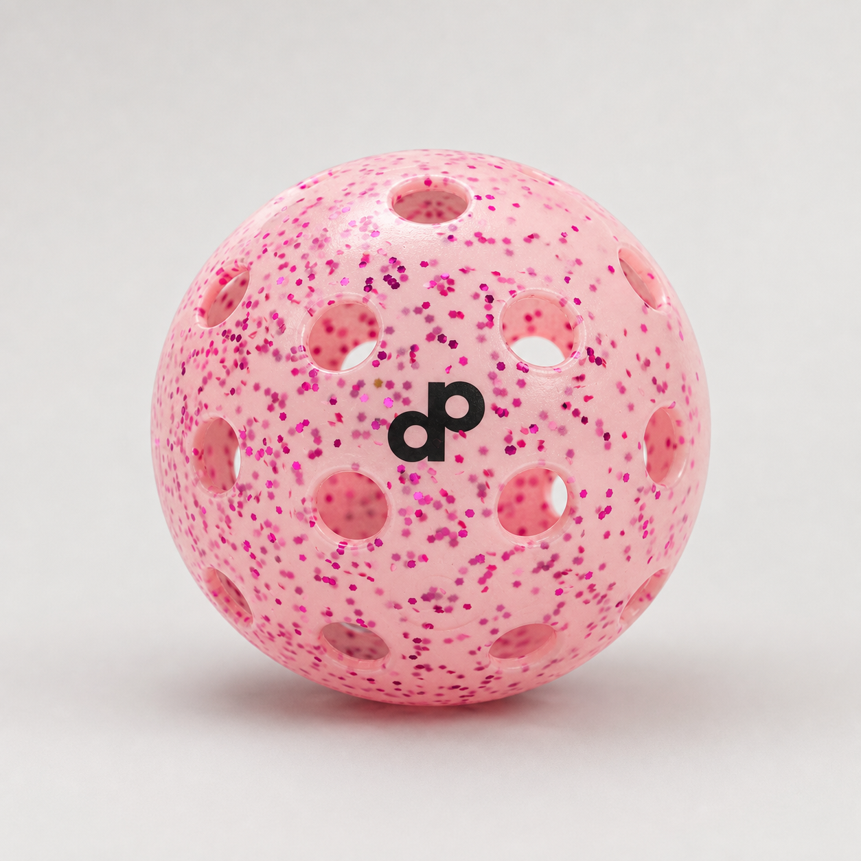 Pink Glitter Outdoor Pickleballs