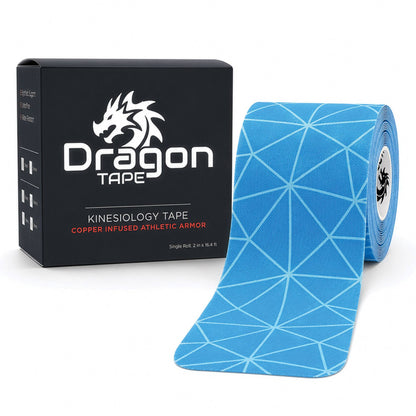 Dragon Tape Copper-Infused Kinesiology Tape – 20 Precut Strips