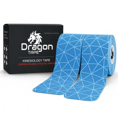 Dragon Tape Copper-Infused Kinesiology Tape – 20 Precut Strips