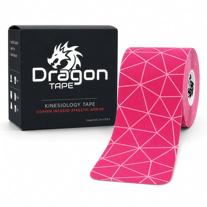Dragon Tape Copper-Infused Kinesiology Tape – 20 Precut Strips
