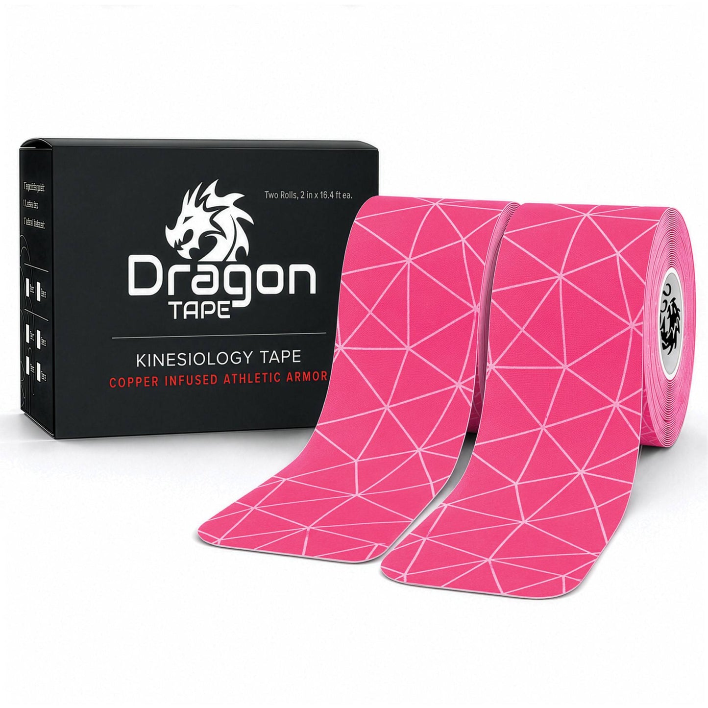 Dragon Tape Copper-Infused Kinesiology Tape – 20 Precut Strips