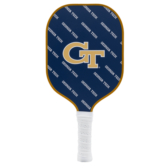 Georgia Tech Yellow Jackets Pickleball Paddle | Carbon Fiber Face | 12mm Core - Club Rehab