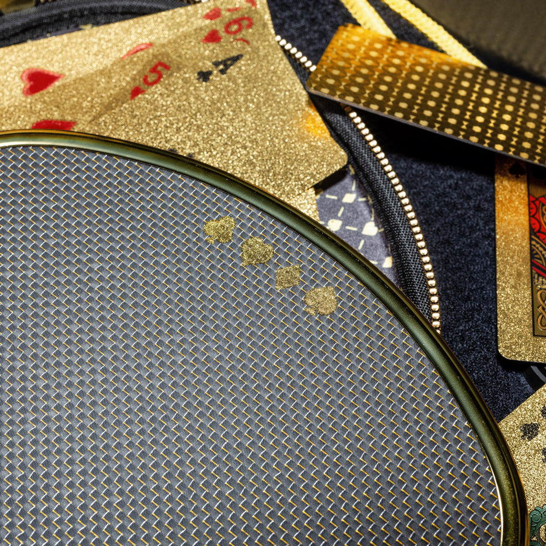 High Roller Chrome Gold Pickleball Paddle