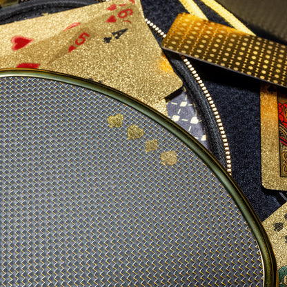 High Roller Chrome Gold Pickleball Paddle