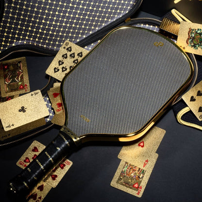 High Roller Chrome Gold Pickleball Paddle
