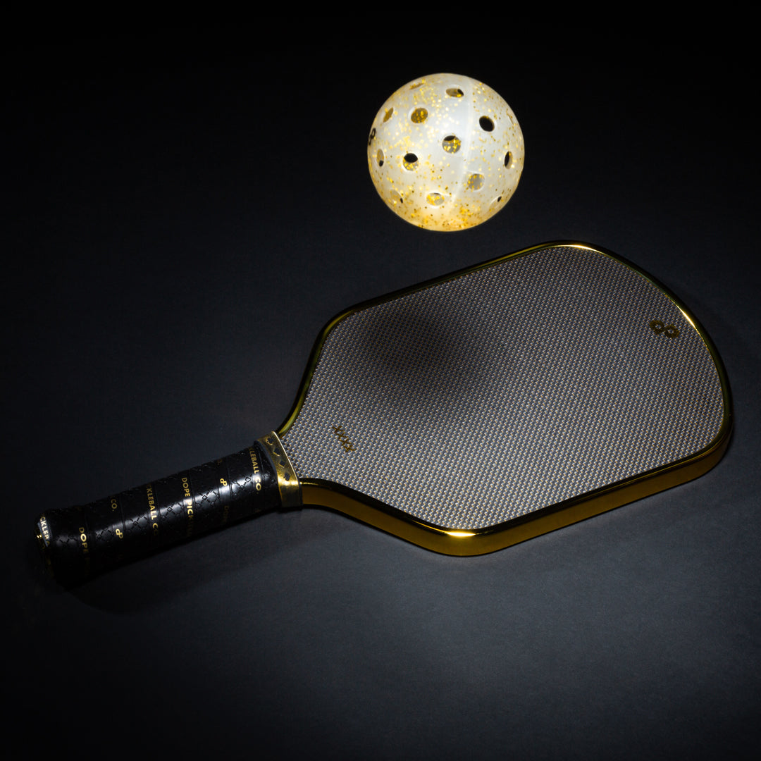 High Roller Chrome Gold Pickleball Paddle