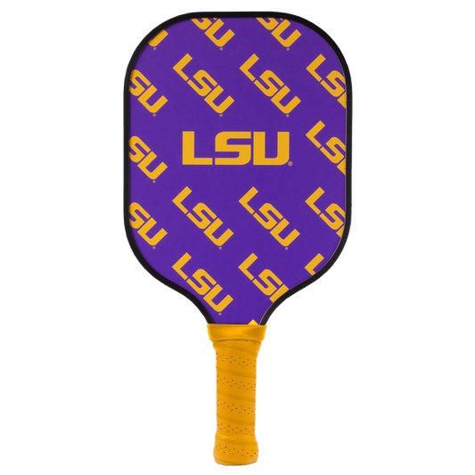 LSU Tigers Pickleball Paddle | Carbon Fiber Face | 12mm Core - Club Rehab