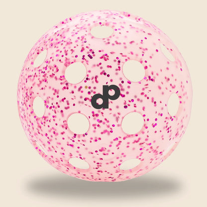 Pink Glitter Outdoor Pickleballs