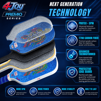 Turtle 4Joy Pickleball Paddle Premio Series